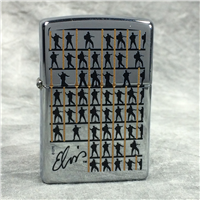 ELVIS REPEAT SQUARE Polished Chrome Lighter (Zippo 20243, 2002)