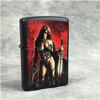 KIT RAE ALUEN & SWORD Black Matte Lighter (Zippo 24787, 2009)