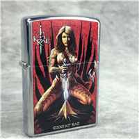 KIT RAE ALUEN Brushed Chrome Lighter (Zippo 24283, 2007)