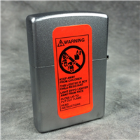 PROUD TO BE AN AMERICAN Eagle Imprint Satin Chrome Lighter (Zippo 630, 2001)
