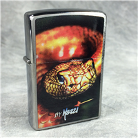 MAZZI SNAKE Color Printed Brushed Chrome Lighter (Zippo 24446, 2009)