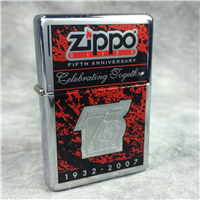 Rare ZIPPO 75th ANNIVERSARY & ZIPPO CLICK 5th ANNIV. Lighter (Zippo 24400, 2007)