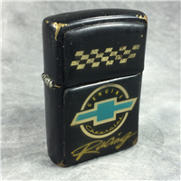 CHEVY RACING Black Matte Lighter (Zippo, 1990s) USED