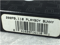 PLAYBOY BUNNY Logo Emblem Brushed Chrome Lighter (Zippo 200PB.110, 2005)