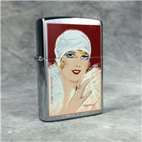 RED PETTY GIRL Brushed Chrome Lighter (Zippo 200PG 414, 1996)