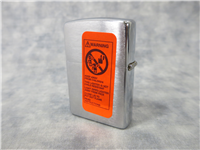 STRING PAINT RED Emblem Brushed Chrome Lighter (Zippo, 2002)