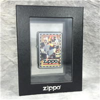 MAZZI ZIPPO CLICK CLUB COLLECTIBLE Brushed Chrome Lighter (Zippo 24097, 2006)