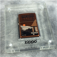 ZIPPO SMOKY MOUNTAIN CLICK Limited Edition 1/100 Street Finish Lighter (Zippo 2009)