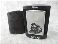 STEAM ENGINE TRAIN/LOCOMOTIVE Street Chrome Lighter (Zippo, 2004)