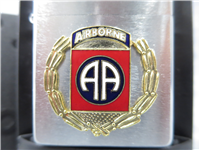 82ND AIRBORNE DIVISION Emblem Brushed Chrome Lighter (Zippo, 2000)