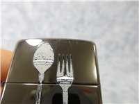 Amy Diamond SPOON & FORK Midnight Chrome Lighter (Zippo, 2004)
