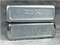 WORLD TRADE CENTER 9/11 Polished & Satin Chrome 2 Lighter Set (Zippo, 2005)