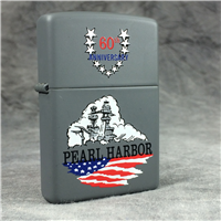 PEARL HARBOR 60TH ANNIVERSARY Gray Matte Commemorative Lighter (Zippo, 2000)