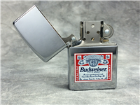 BUDWEISER LOGO Polished Chrome Lighter (Zippo 250AB 995, 1998)