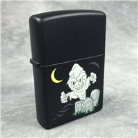 GHOST IN GRAVEYARD Black Matte Lighter (Zippo, 1997)