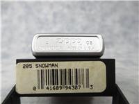 FROSTY THE SNOWMAN Satin Chrome Lighter (Zippo, 2002)