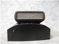 ZIPPO LOGO Black Crackle Lighter with Pewter Emblem (Zippo, #363, 2005)