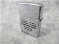 PLANKOWNER USS HARRY S. TRUMAN (CVN 75) 2-Sided Polished Chrome Lighter (Zippo, 1998)