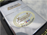 PLANKOWNER USS HARRY S. TRUMAN (CVN 75) 2-Sided Polished Chrome Lighter (Zippo, 1998)