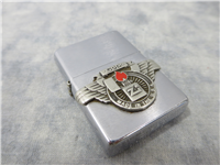 ZIPPO FLAME/WINGS LOGO Emblem Brushed Chrome Pat. 2032695 Replica Lighter (Zippo, 1999)