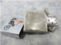 SOFTAIL FLAMES MOTOCYCLE Woman Bikini/Upswept Exhaust/Apes Polished Chrome Lighter (Zippo, 1994)