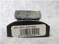 HAPPY BIRTHDAY Polished Chrome Lighter (Zippo, 2004)