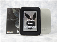 PLAYBOY I READ ARTICLES Street Chrome Lighter (Zippo, 24307, 2007)
