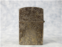 VENETIAN Laser Engraved All Sides Sterling Silver Lighter with Zippo Pat 2517191 Insert