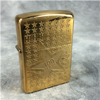 HOLLYWOOD STARS 100 YEARS Polished Brass Lighter (Zippo 20488, 2003)