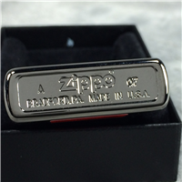 ZIPPO UNPARALLELED TRADITION Laser Engraved Black Ice Lighter (20969, 2007)