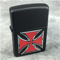 TREVCO IRON CROSS Black Matte Lighter (Zippo 218, 2004)