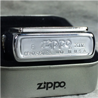 6-POINT THROWING STAR Brushed Chrome Lighter (Zippo, 1998)