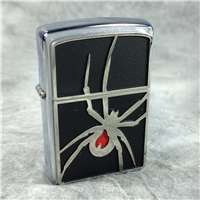 ZIPPO ARACHNO FLAME SILVER SPIDER Brushed Chrome Lighter (21023, 2006)