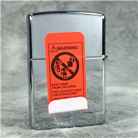 FLAMING HEART WITH THORNS Polished Chrome Lighter (Zippo, 2004)