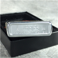 FLAMING HEART WITH THORNS Polished Chrome Lighter (Zippo, 2004)