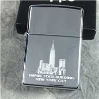 EMPIRE STATE BUILDING NEW YORK CITY Polished Chrome Lighter (Zippo, 2005)