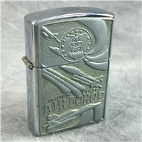 UNITED STATES AIR FORCE Polished Chrome Pewter Emblem Lighter (Zippo, 2003)