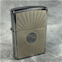 SUNBURST High-Polished Chrome Lighter (Zippo 24674, 2009) New Sealed