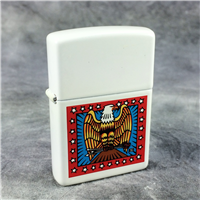 EAGLE LOGO White Matte Lighter (Zippo, 1999) New Sealed