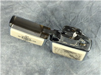 COMPASS & MERMAID SCRIMSHAW Brushed Chrome Lighter (Zippo, 2005)