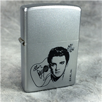 ELVIS PRESLEY Satin Chrome Lighter (Zippo 205EP.405, 2000) New Sealed