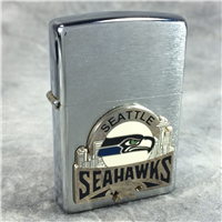 SEATTLE SEAHAWKS Brushed Chrome Lighter (Zippo, 2004) New Sealed