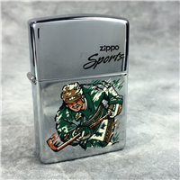 ZIPPO SPORTS HOCKEY Polished Chrome Lighter (Zippo 250HCK, 1997)