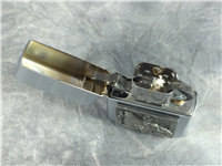WESTERN BULL RIDER Emblem Brushed Chrome Lighter (Zippo, 2002)