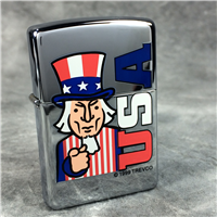 TREVCO UNCLE SAM Polished Chrome Lighter (Zippo 250, 2002)