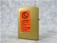 PJ Ferrante 1ST OFFICIAL ZIPPO TATTOO Honey Gold Lighter (Zippo, Traditions Collection, 24043, 2006)