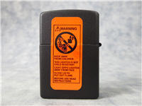 FIREMAN'S EMBLEM Black Matte Lighter (Zippo, 2005)