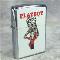 PLAYBOY ZEBRA PANTS Polished Chrome Lighter (Zippo 20498, 2003)