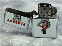 PLAYBOY ZEBRA PANTS Polished Chrome Lighter (Zippo 20498, 2003)