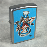 I WANT YOU PINUP GIRL Street Chrome Lighter (Zippo, 2009)